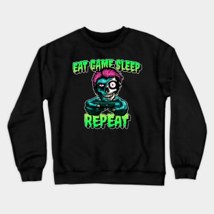 Eat Game Sleep Repeat Zombie Crewneck Sweatshirt